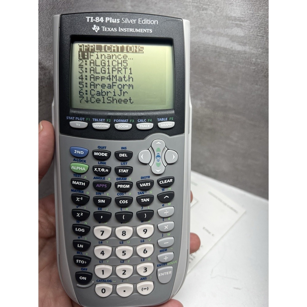TEXAS INSTRUMENTS TI-84 PLUS SILVER EDITION GRAPHING CALCULATOR - Picture 3 of 6